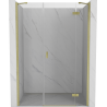 Mexen Mist-H drzwi prysznicowe uchylne prawe 150 cm, transparent, złote szczotkowane - 8A5-150-001-55-00-P