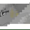 Mexen Mist-F drzwi prysznicowe składane lewe 75 cm, transparent, złote - 8A6-075-000-50-00-L