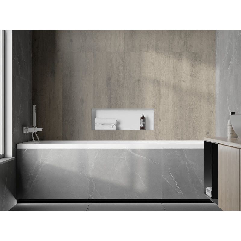 Mexen X-Wall-NR półka wnękowa bez kołnierza 60 x 20 cm, biała - 1921602010