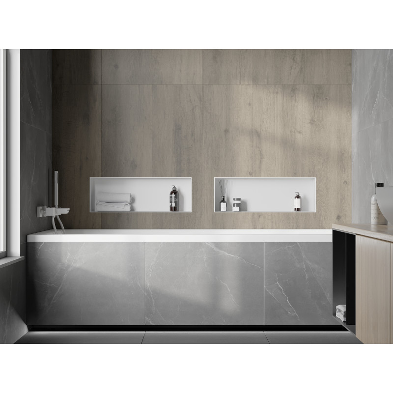 Mexen X-Wall-NR półka wnękowa bez kołnierza 60 x 20 cm, biała - 1921602010