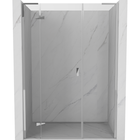 Mexen Mist-H L drzwi prysznicowe uchylne lewe 125 cm, transparent, chrom - 8A5L-125-001-01-00-L