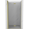 Mexen Mist-F drzwi prysznicowe składane lewe 75 cm, transparent, złote szczotkowane - 8A6-075-000-55-00-L