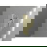 Mexen Mist-H L drzwi prysznicowe uchylne lewe 135 cm, transparent, złote szczotkowane - 8A5L-135-001-55-00-L