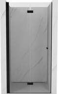 Mexen Mist-F drzwi prysznicowe składane lewe 70 cm, transparent, czarne - 8A6-070-000-70-00-L