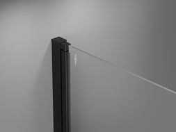 Mexen Mist-F drzwi prysznicowe składane lewe 100 cm, transparent, czarne - 8A6-100-000-70-00-L