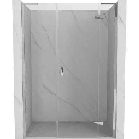 Mexen Mist-H L drzwi prysznicowe uchylne prawe 150 cm, transparent, chrom - 8A5L-150-001-01-00-P
