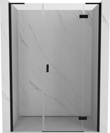 Mexen Mist-H L drzwi prysznicowe uchylne prawe 120 cm, transparent, czarne - 8A5L-120-001-70-00-P