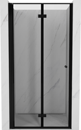 Mexen Mist-F drzwi prysznicowe składane lewe 85 cm, czarna ramka, czarne - 8A6-085-000-70-70-L