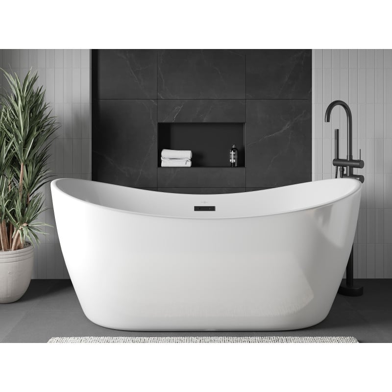 Mexen X-Wall-NR półka wnękowa bez kołnierza 60 x 30 cm, czarna - 1971603010