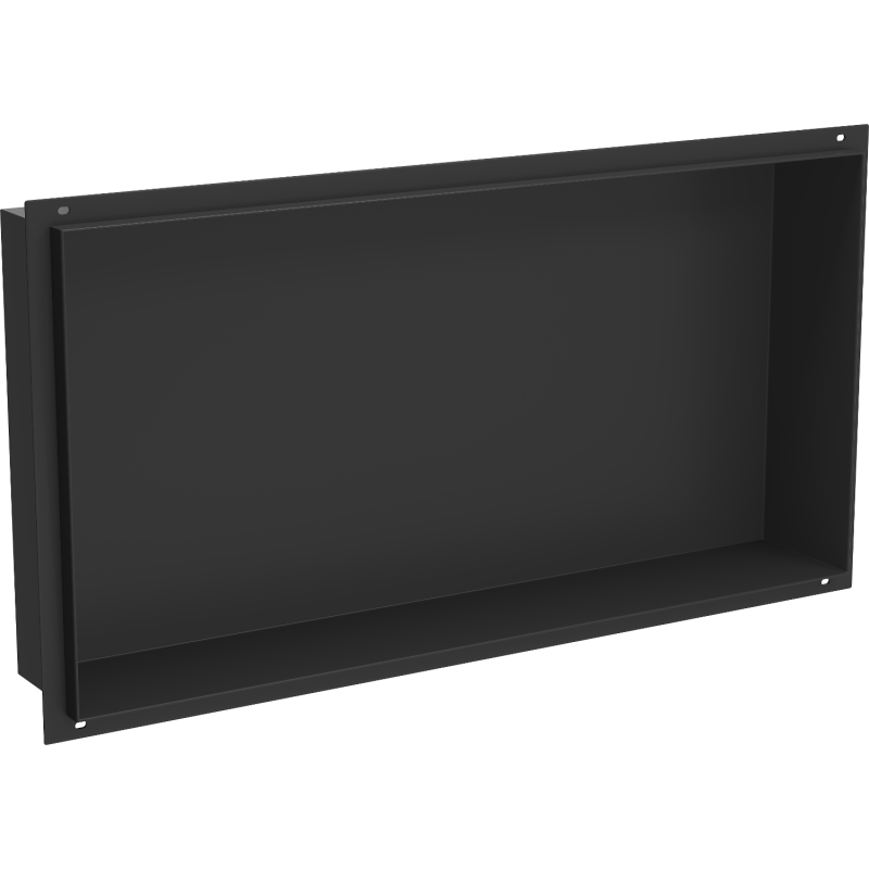 Mexen X-Wall-NR półka wnękowa bez kołnierza 60 x 30 cm, czarna - 1971603010