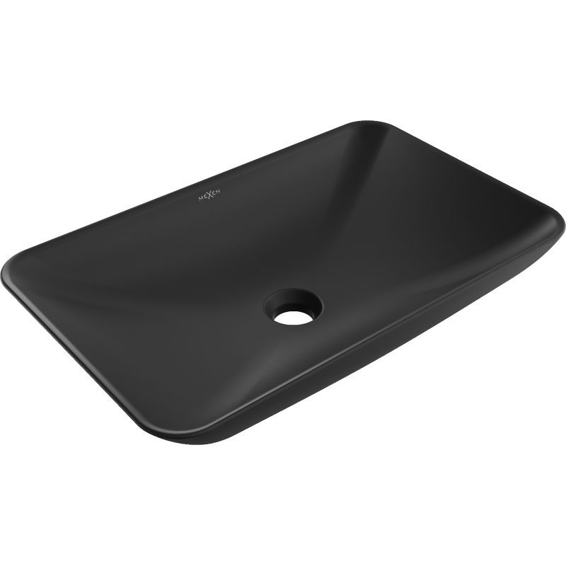 Mexen Avila umywalka nablatowa 58 x 37 cm, czarna mat - 21115585