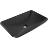 Mexen Avila umywalka nablatowa 58 x 37 cm, czarna mat - 21115585