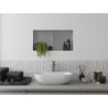 Mexen X-Wall-NR półka wnękowa bez kołnierza z półką 60 x 30 cm, inox - 1911603010S