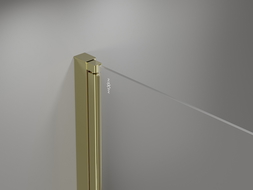 Mexen Mist-F drzwi prysznicowe składane prawe 60 cm, transparent, złote - 8A6-060-000-50-00-P