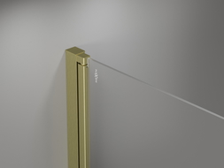 Mexen Mist-F drzwi prysznicowe składane prawe 90 cm, transparent, złote szczotkowane - 8A6-090-000-55-00-P