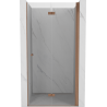 Mexen Mist-F drzwi prysznicowe składane prawe 70 cm, transparent, miedź szczotkowana - 8A6-070-000-65-00-P