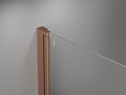 Mexen Mist-F drzwi prysznicowe składane prawe 95 cm, transparent, miedź szczotkowana - 8A6-095-000-65-00-P