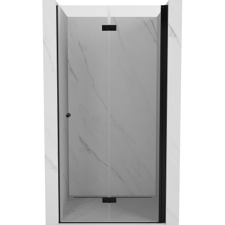 Mexen Mist-F drzwi prysznicowe składane prawe 90 cm, transparent, czarne - 8A6-090-000-70-00-P