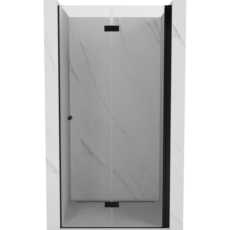 Mexen Mist-F drzwi prysznicowe składane prawe 110 cm, transparent, czarne - 8A6-110-000-70-00-P