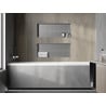 Mexen X-Wall-NR półka wnękowa bez kołnierza 75 x 30 cm, inox - 1911753010