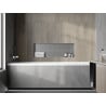 Mexen X-Wall-NR półka wnękowa bez kołnierza 90 x 30 cm, inox - 1911903010