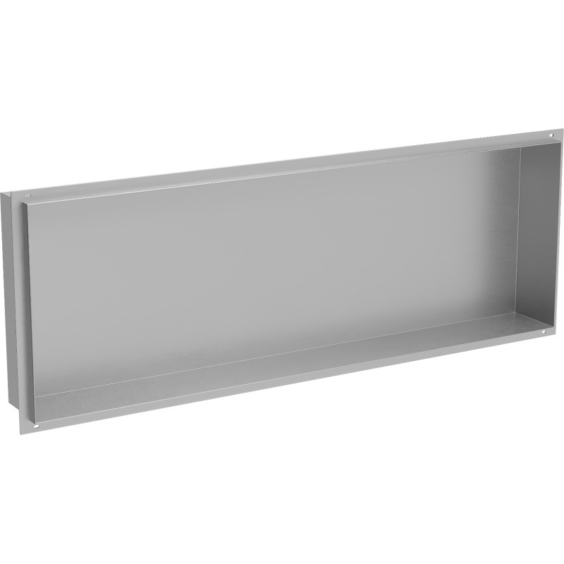 Mexen X-Wall-NR półka wnękowa bez kołnierza 90 x 30 cm, inox - 1911903010