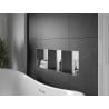 Mexen X-Wall-NR półka wnękowa bez kołnierza z półką 90 x 30 cm, inox - 1911903010S