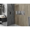 Mexen X-Wall-NR półka wnękowa bez kołnierza z półką 90 x 30 cm, inox - 1911903010S