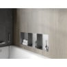 Mexen X-Wall-NR półka wnękowa bez kołnierza z półką 90 x 30 cm, inox - 1911903010S
