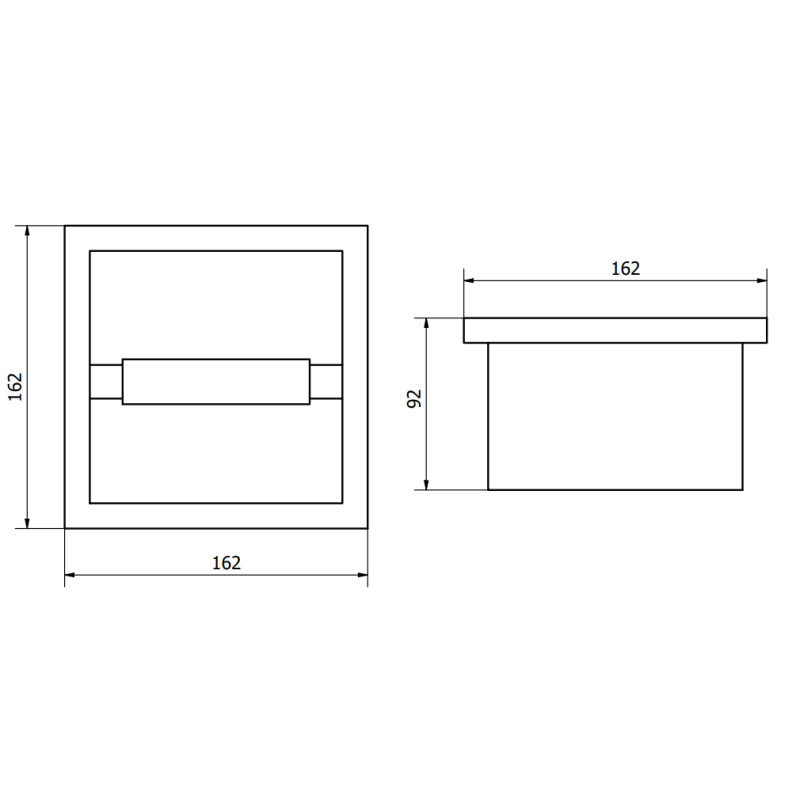 Mexen X-Wall-P uchwyt na papier toaletowy, biały - 1923
