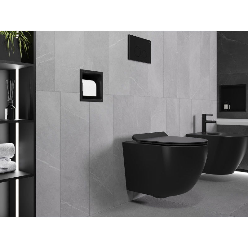 Mexen X-Wall-P uchwyt na papier toaletowy, czarny - 1973