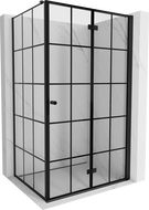 Mexen Mist-F kabina prysznicowa składana prawa 120 x 70 cm, czarna kratka, czarna - 8A6T-120-070-70-77-P