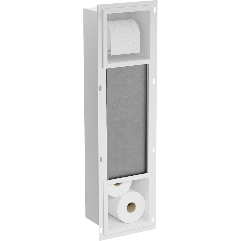 Mexen X-Wall-BP uchwyt na papier toaletowy z magazynkiem, biały - 1924
