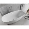 Mexen Luvo Slim wanna wolnostojąca 170 x 75 cm, biała, przelew chrom - 52801707500-01