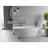 Mexen Luvo Slim wanna wolnostojąca 170 x 75 cm, biała, przelew chrom - 52801707500-01