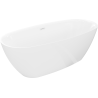 Mexen Luvo Slim wanna wolnostojąca 170 x 75 cm, biała, przelew biały - 52801707500-20