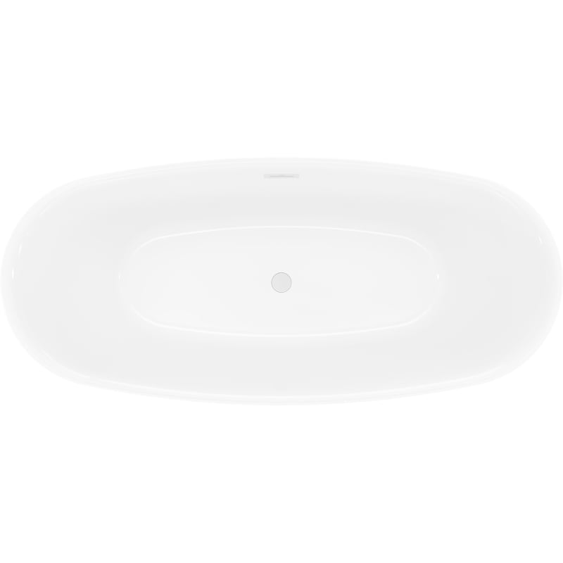 Mexen Luvo Slim wanna wolnostojąca 170 x 75 cm, biała, przelew biały - 52801707500-20