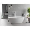 Mexen Luvo Slim wanna wolnostojąca 170 x 75 cm, biała, przelew biały - 52801707500-20