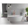 Mexen Luvo Slim wanna wolnostojąca 170 x 75 cm, biała, przelew różowe złoto - 52801707500-60