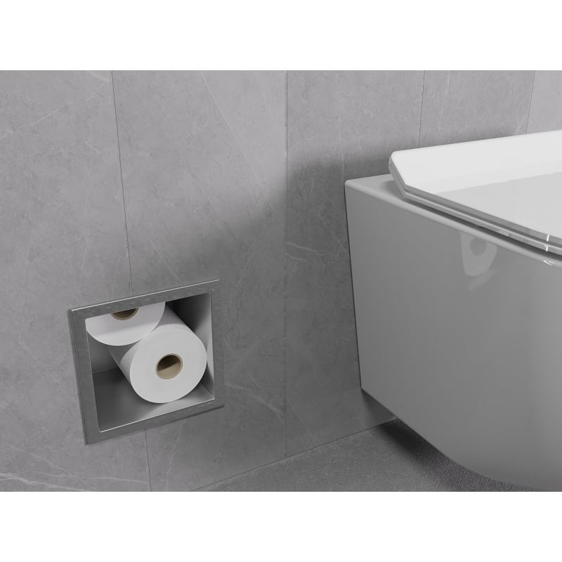Mexen X-Wall-B magazynek na papier toaletowy, inox - 1915