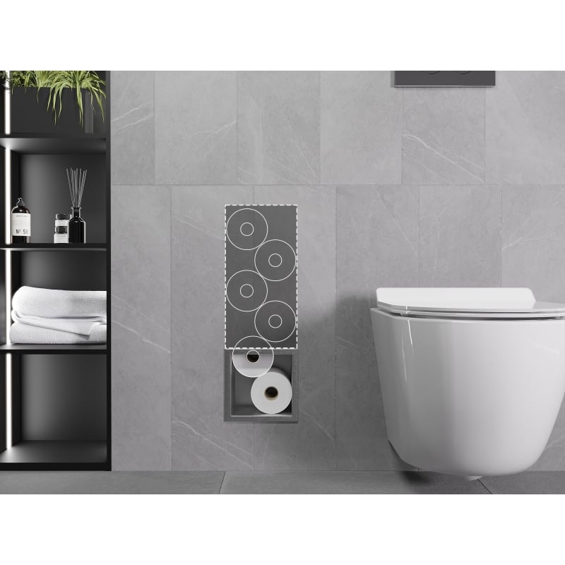 Mexen X-Wall-B magazynek na papier toaletowy, inox - 1915