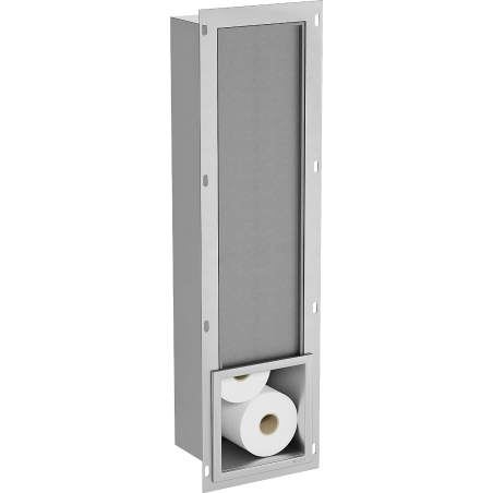 Mexen X-Wall-B magazynek na papier toaletowy, inox - 1915