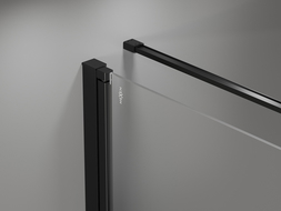 Mexen Mist-F kabina prysznicowa składana prawa 80 x 100 cm, czarna kratka, czarna - 8A6T-080-100-70-77-P