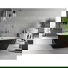 Mexen Luvo Slim wanna wolnostojąca 170 x 75 cm, biała/czarna, przelew gun metal- 52801707575-95