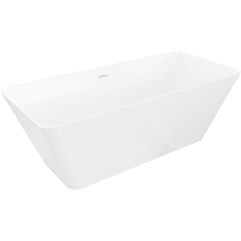 Mexen Velo Slim wanna wolnostojąca 170 x 75 cm, biała, przelew biały - 52811707500-20