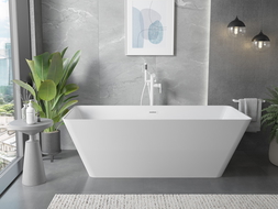 Mexen Velo Slim wanna wolnostojąca 170 x 75 cm, biała, przelew biały - 52811707500-20