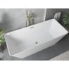 Mexen Velo Slim wanna wolnostojąca 170 x 75 cm, biała, przelew złoty szczotkowany - 52811707500-55