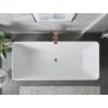 Mexen Velo Slim wanna wolnostojąca 170 x 75 cm, biała, przelew miedź szczotkowana - 52811707500-65