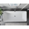 Mexen Velo Slim wanna wolnostojąca 170 x 75 cm, biała, przelew gun metal - 52811707500-95