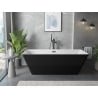 Mexen Velo Slim wanna wolnostojąca 170 x 75 cm, biała/czarna, przelew czarny - 52811707575-70